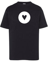 T-Shirt Heart Zwart