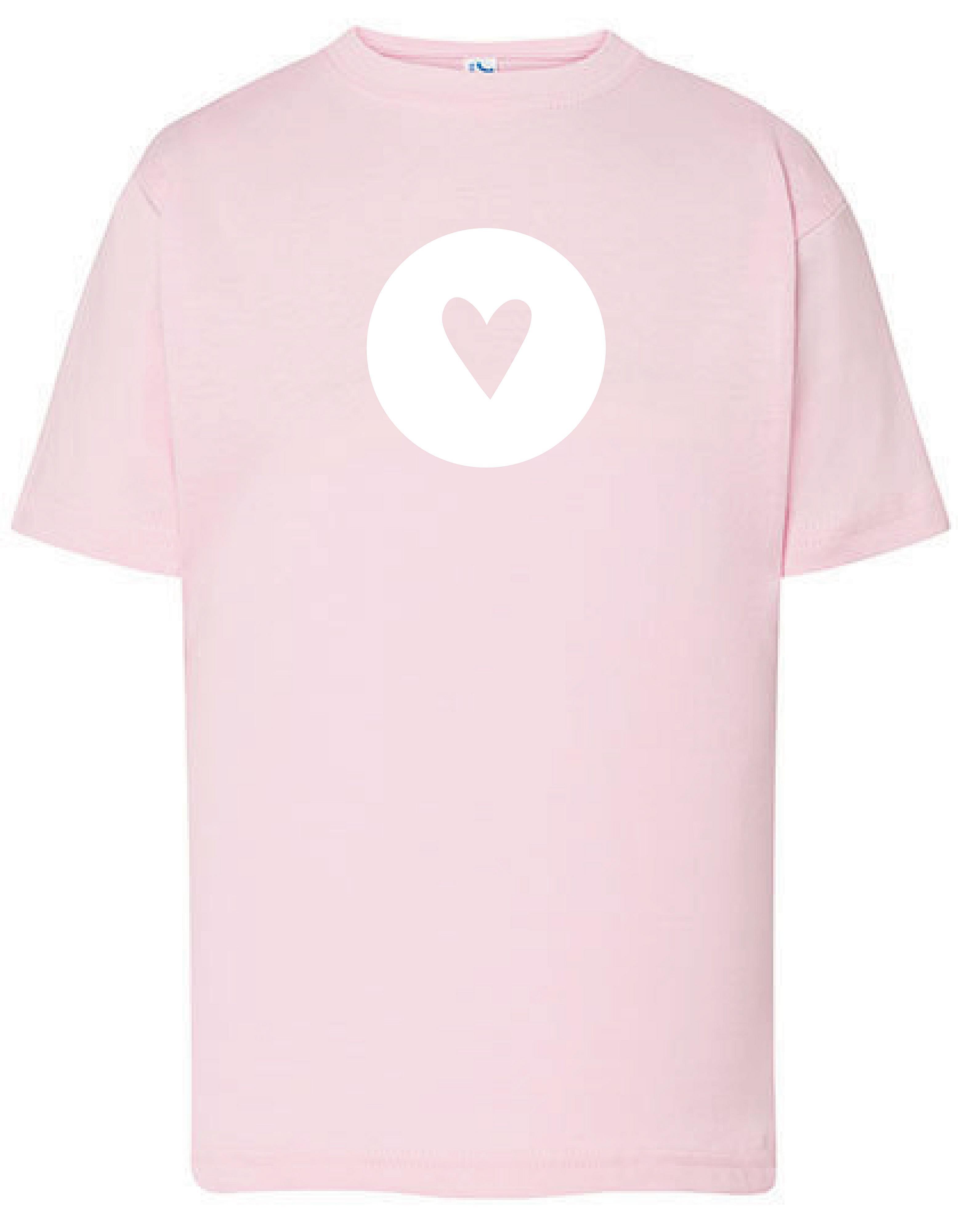 T-Shirt Heart Roze
