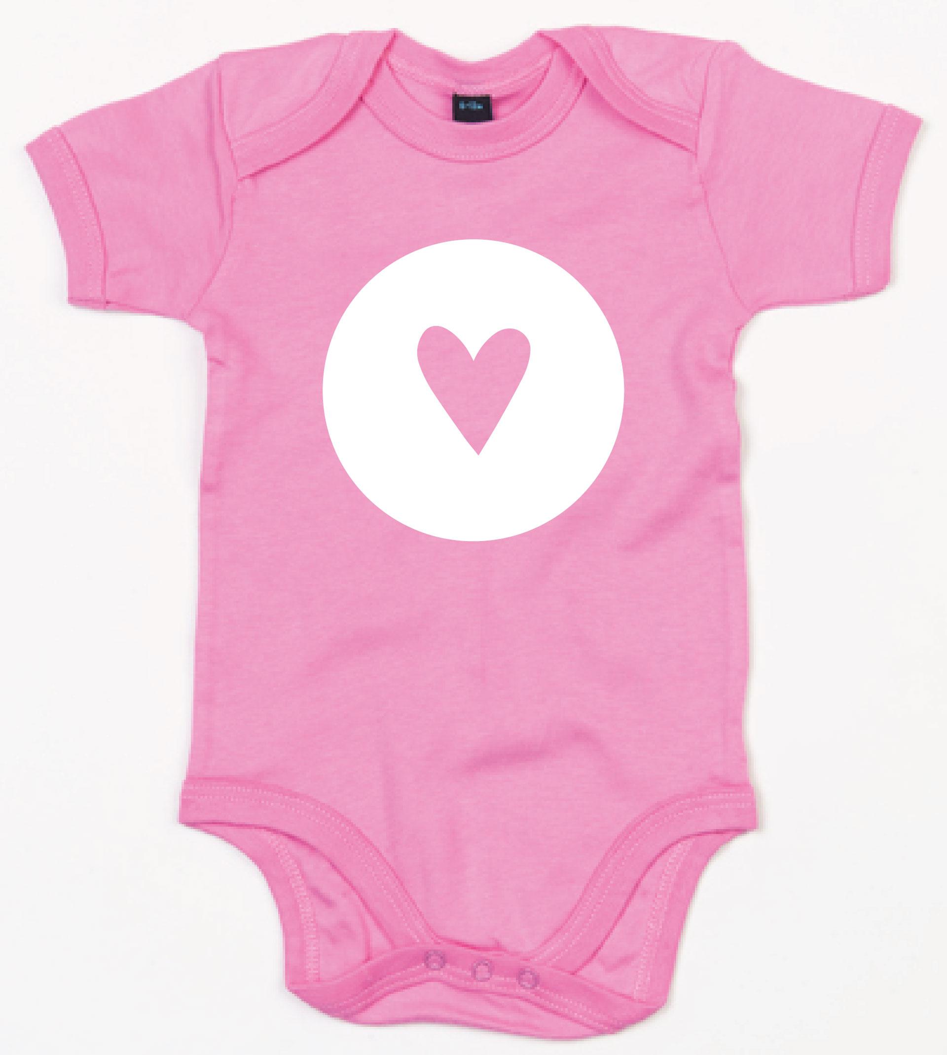 Rompertje Heart 1 Bubble Gum Pink