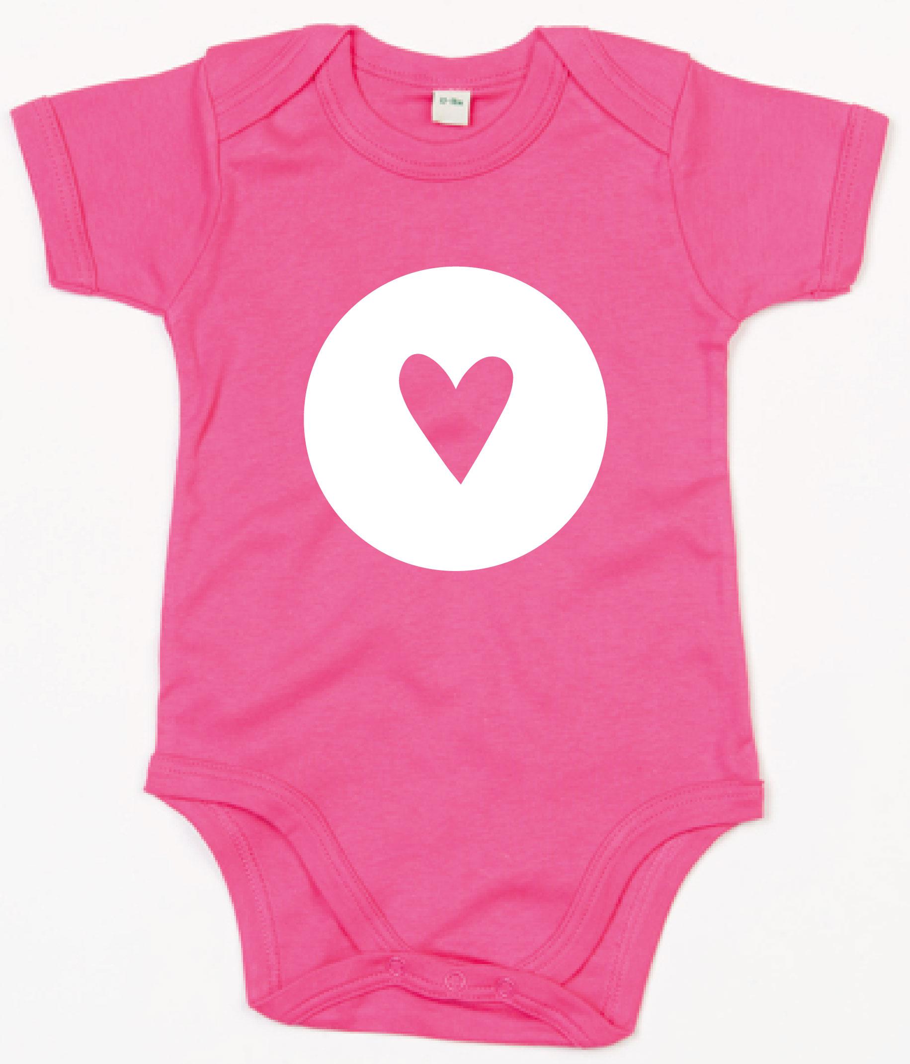 Rompertje Heart 1 Fuchsia