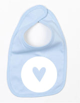 Slabbetje Heart Licht Blauw