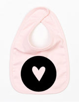 Slabbetje Heart Licht Roze