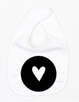 Slabbetje Heart Wit