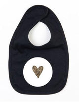 Slabbetje Heart 2 Zwart