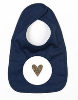 Slabbetje Heart 2 Donker Blauw