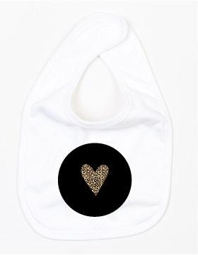 Slabbetje Heart 2 Wit