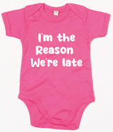 Rompertje I Am The Reason We Are Late Fuchsia