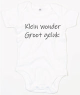 Rompertje Klein Wonder Groot Geluk Wit