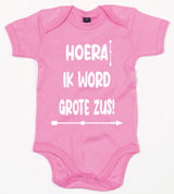 Rompertje Hoera Grote Zus Bubble Gum Pink