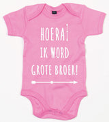 Rompertje Hoera Grote Broer Bubble Gum Pink