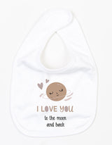 Slabbetje Love You To The Moon Wit