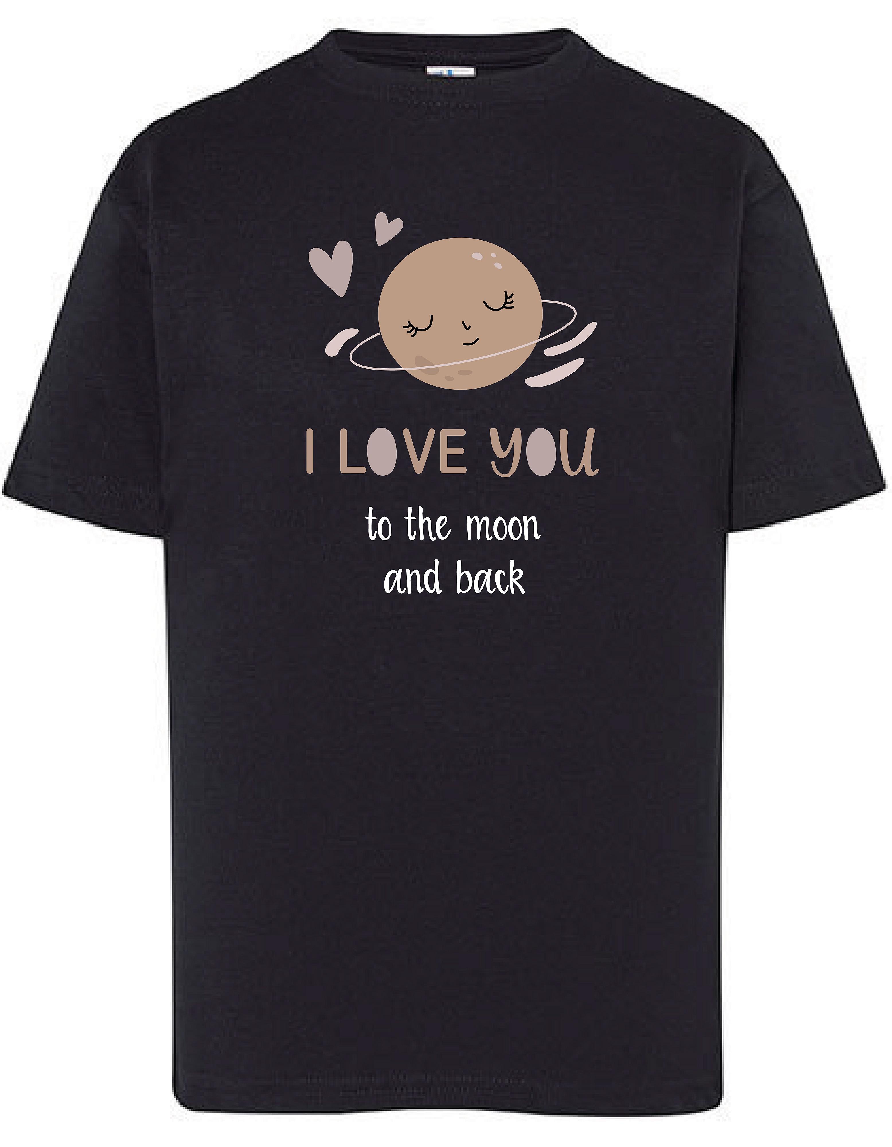 T-Shirts Moon Zwart