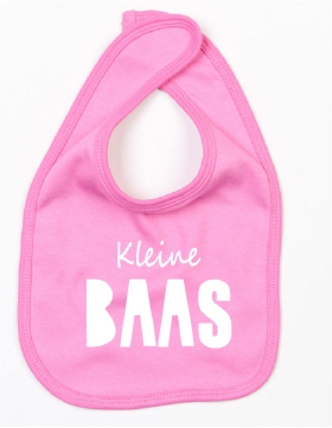Slabbetje Kleine Baas Donker Roze