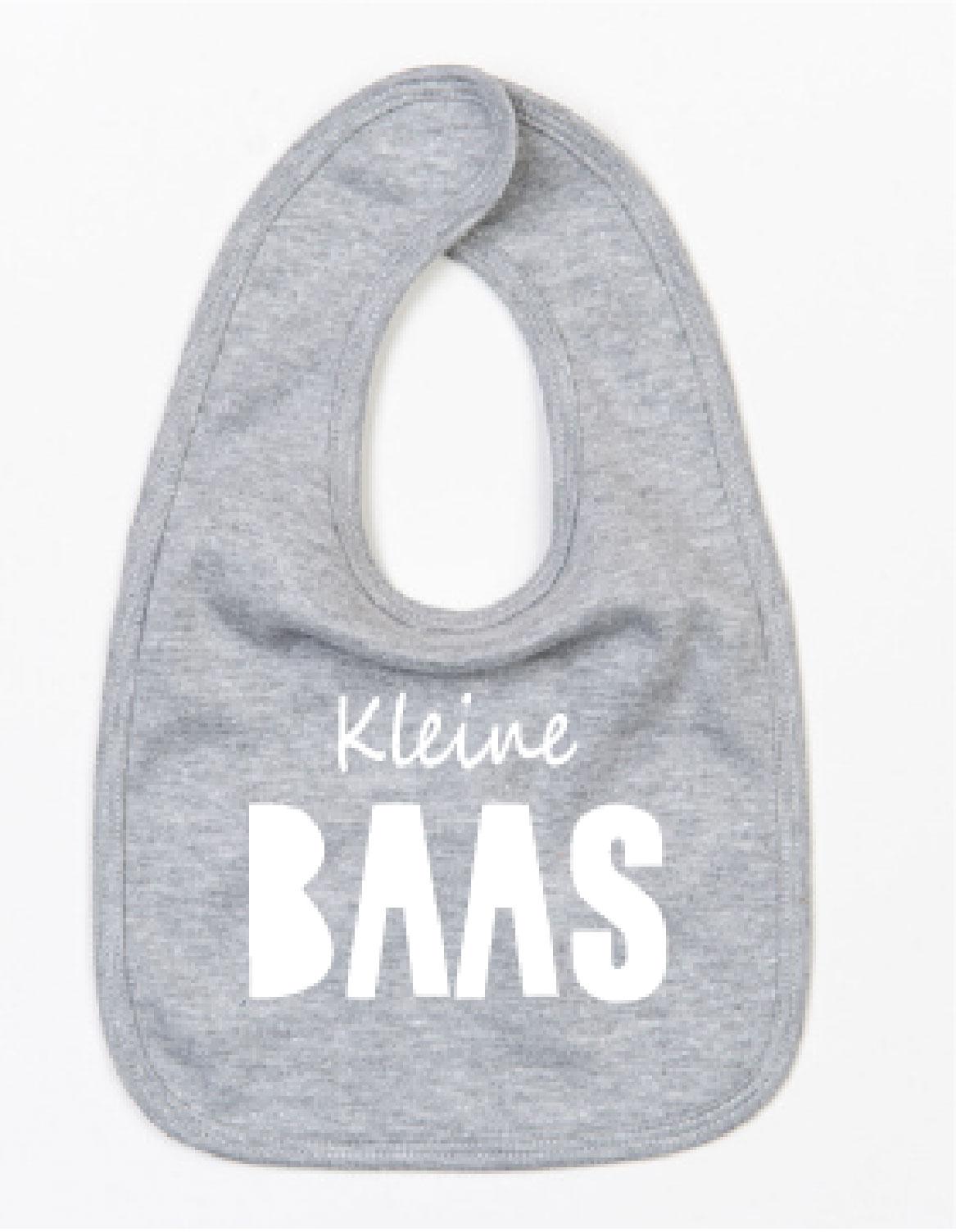 Slabbetje Kleine Baas Grijs