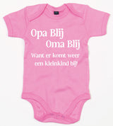 Rompertje Opa Blij Oma Blij Bubble Gum Pink