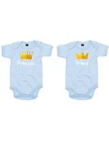 Rompertjes - Prince & Princess Dusty Blue