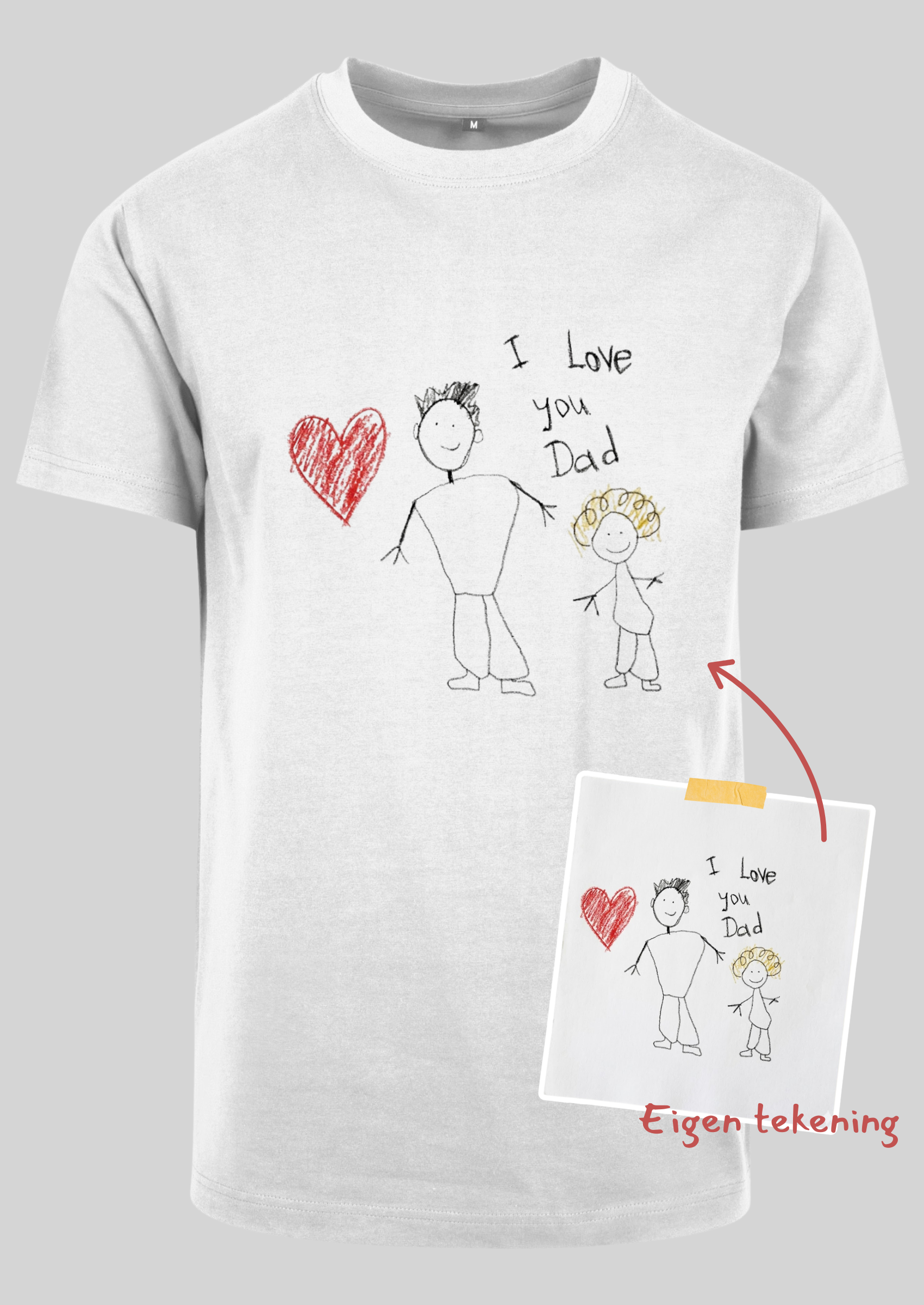 T-shirt met Eigen Kindertekening