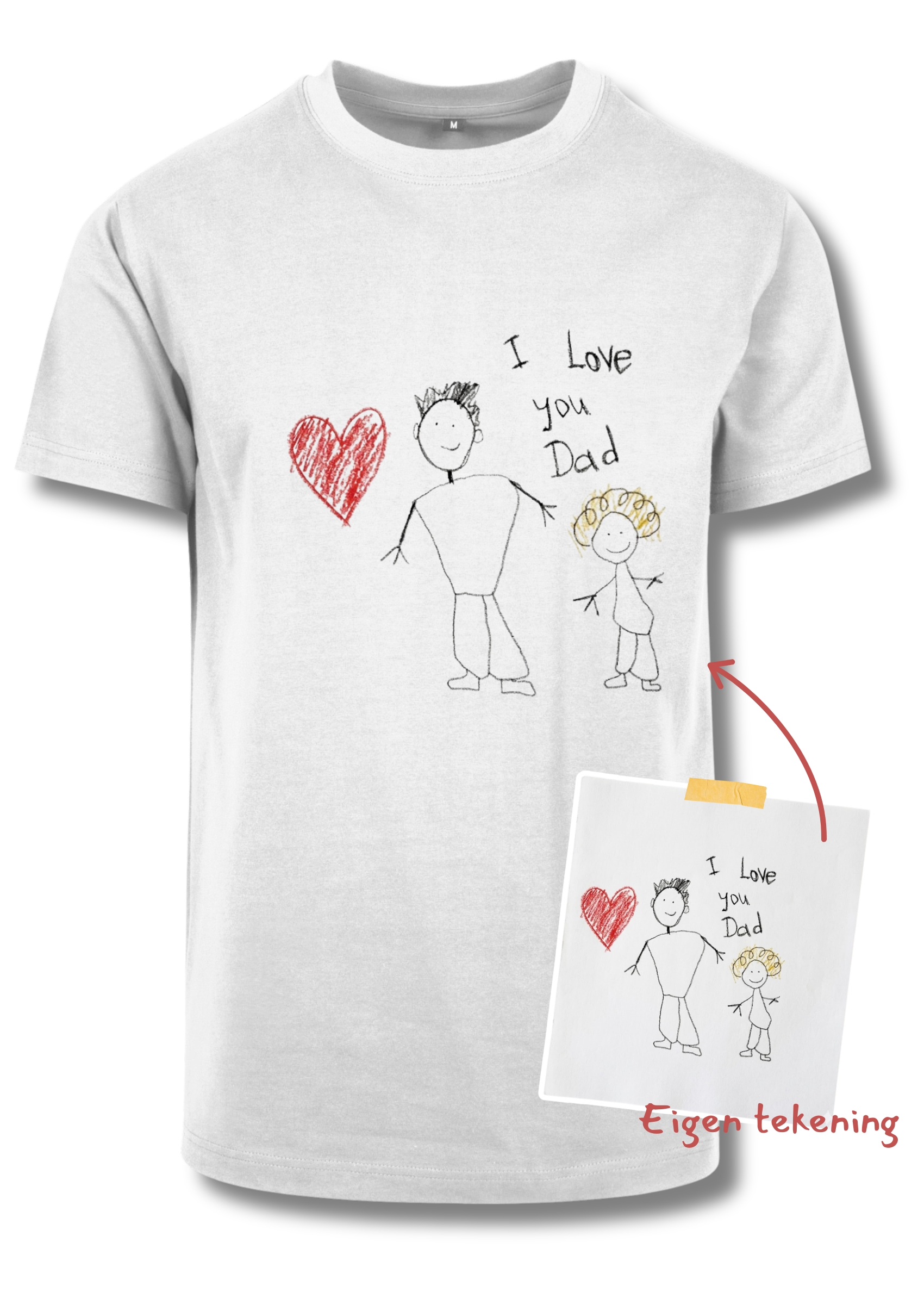 T-shirt met Eigen Kindertekening