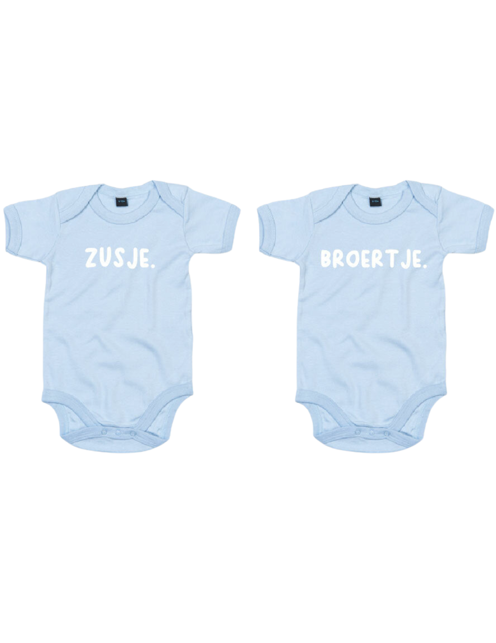 Rompertjes - Zusje & Broertje Dusty Blue
