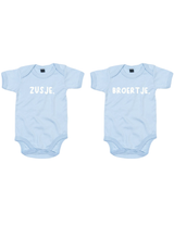 Rompertjes - Zusje & Broertje Dusty Blue