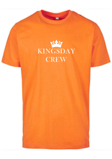 T-Shirts Heren Crew Oranje - Wit