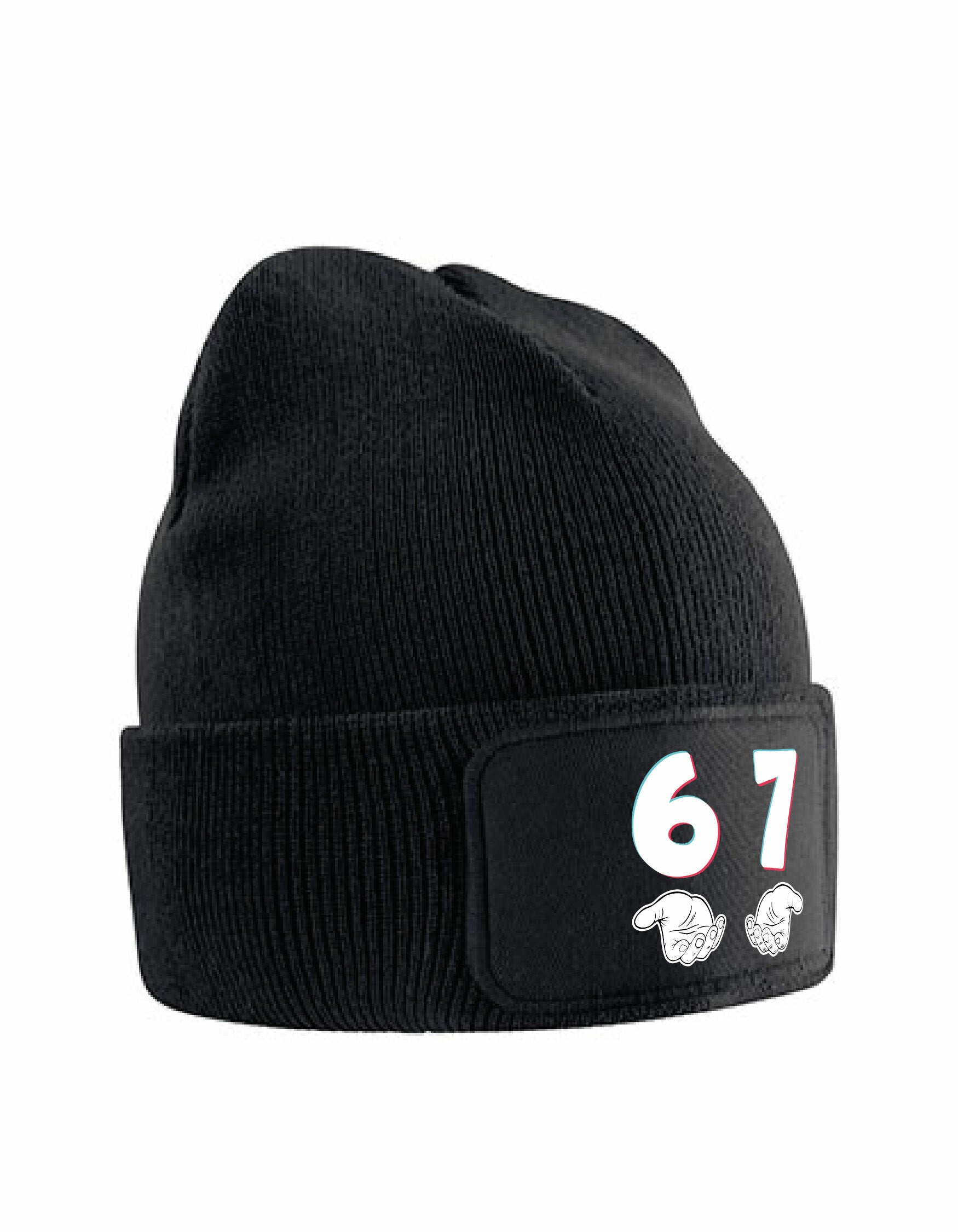 Kids Beanie - Six Seven Hands Black