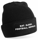 Beanie - Football Black