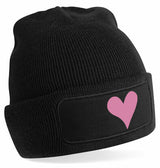 Beanie - Hartje Black