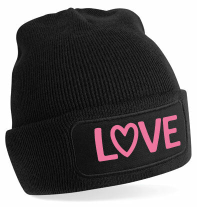 Beanie - Love Black