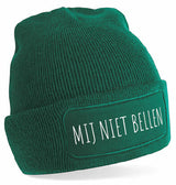 Beanie - Mij niet bellen Green