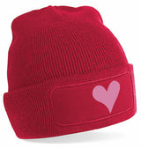 Beanie - Hartje Red