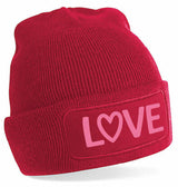 Beanie - Love Red