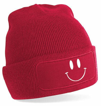 Beanie - Smiley Red