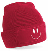 Beanie - Smiley Red