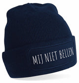Beanie - Mij niet bellen Navy