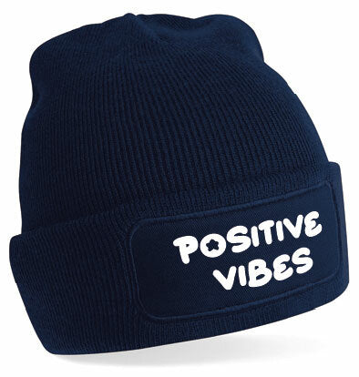 Beanie - Positive vibes Navy