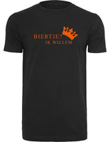 T-Shirts Heren Biertje Zwart - Oranje