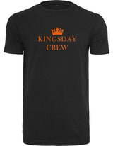 T-Shirts Heren Crew Zwart - Oranje