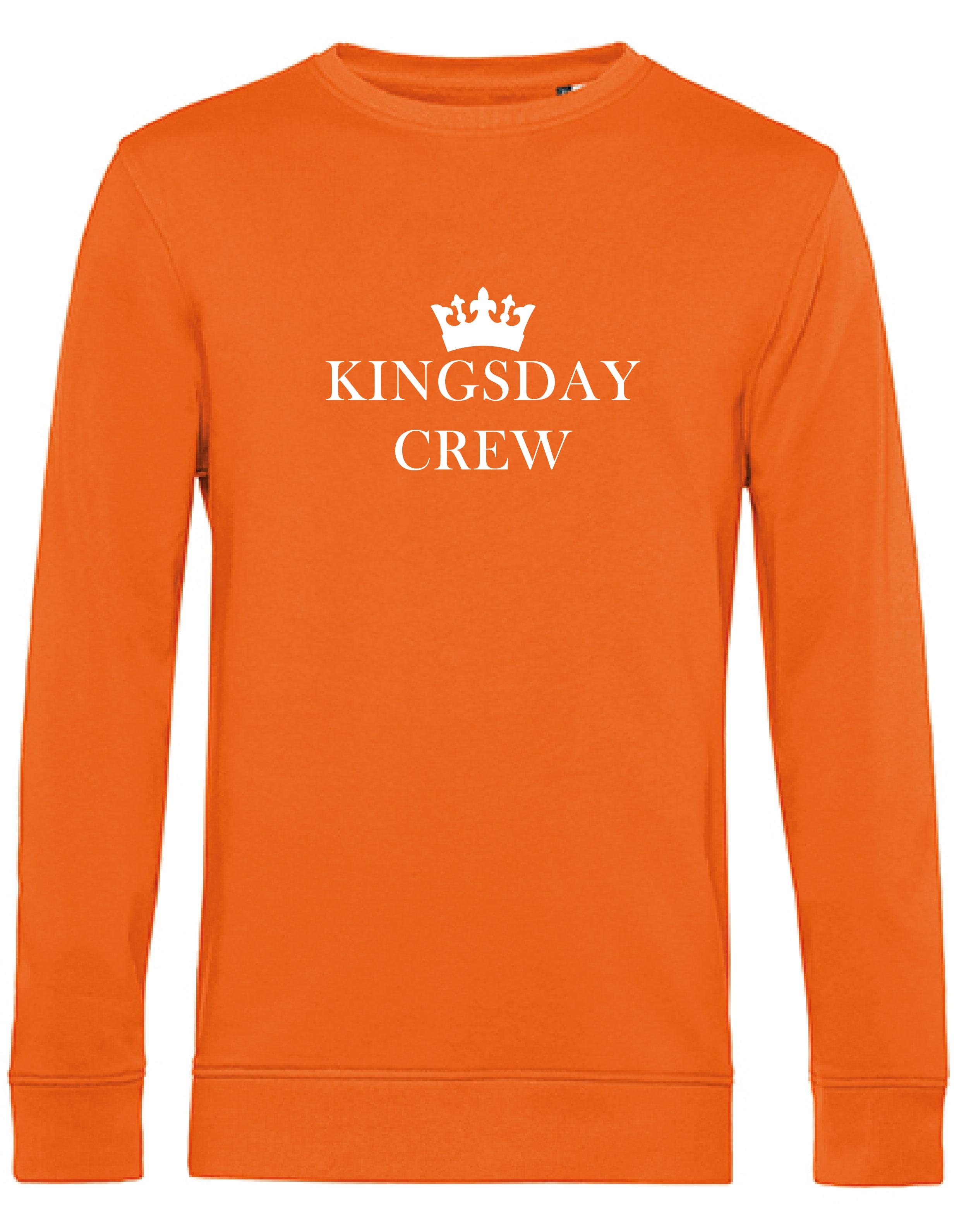 Sweater Crew Oranje - Wit