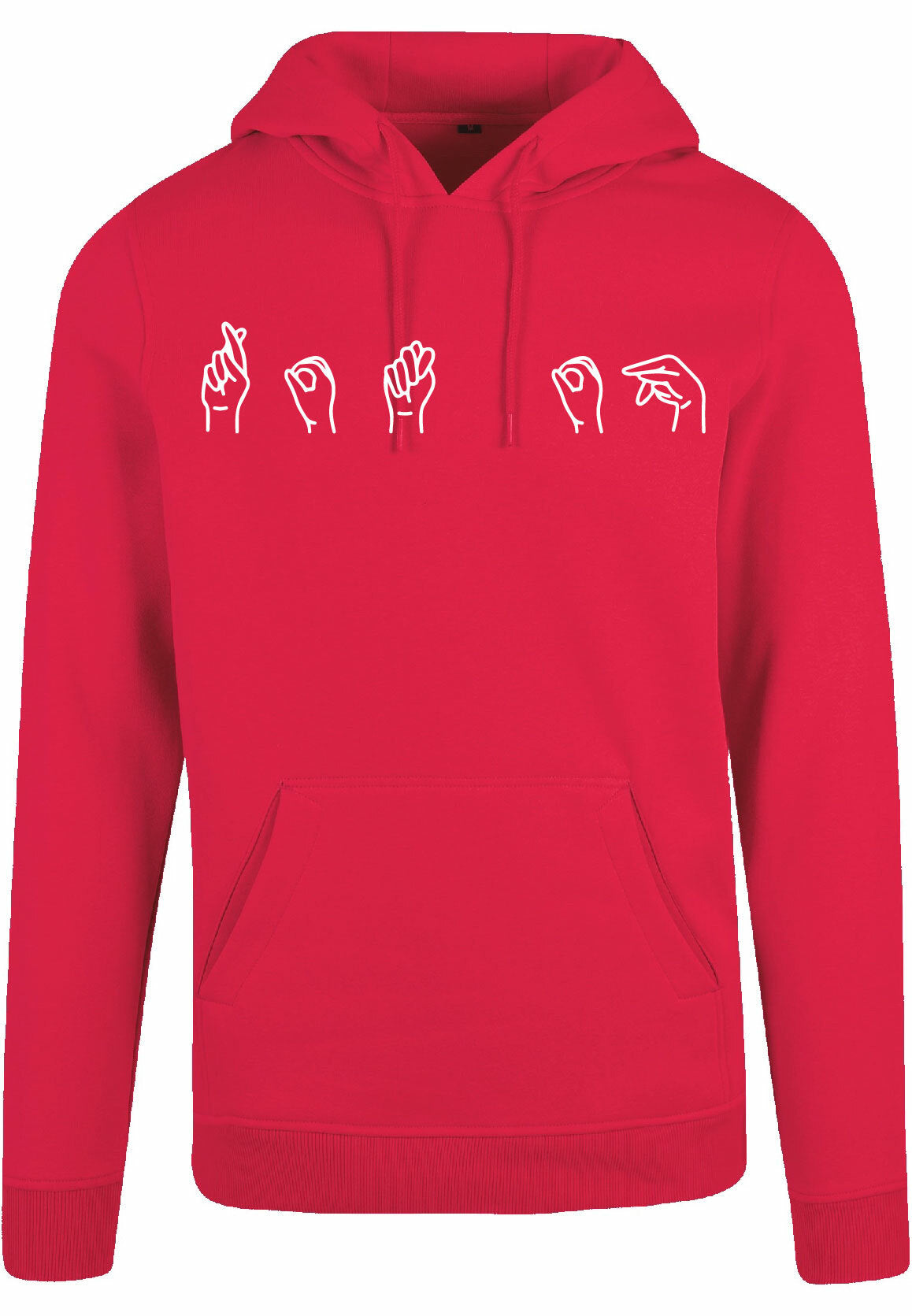 Hoodie - Gebarentaal; Rot op Ruby