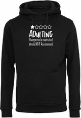 Hoodie - Adulting Black