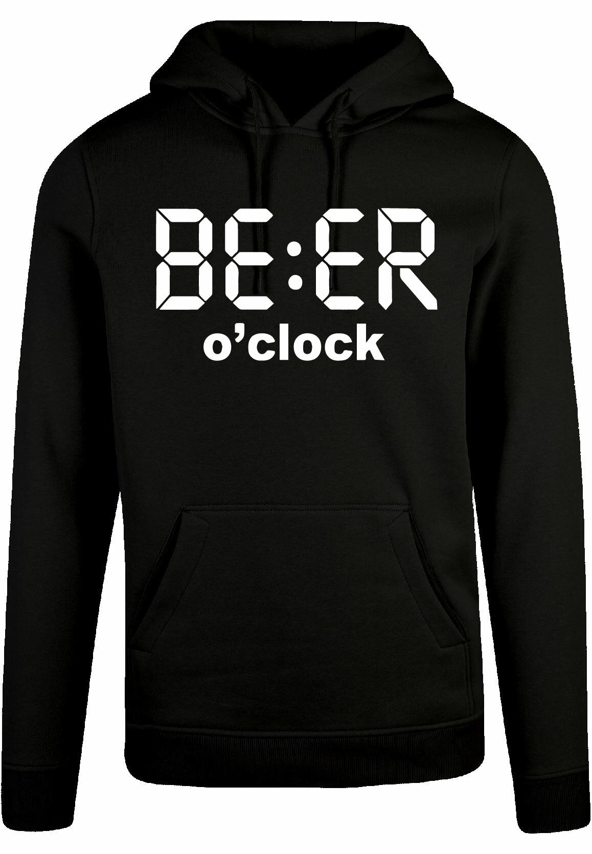 Hoodie - Beer O'Clock Black