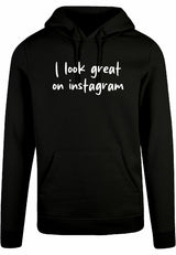 Hoodie - I look great Black