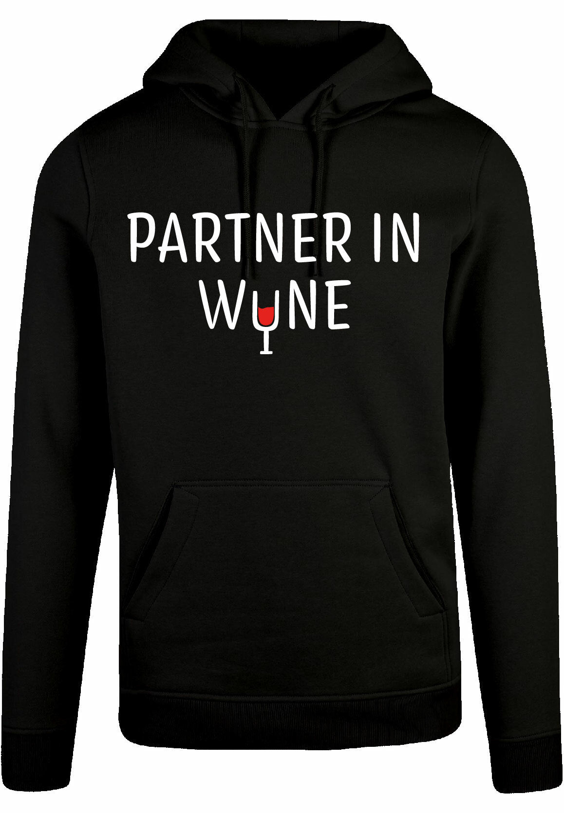 Hoodie - Partner in Wine Black