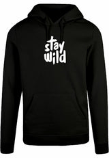 Hoodie - Stay Wild Black