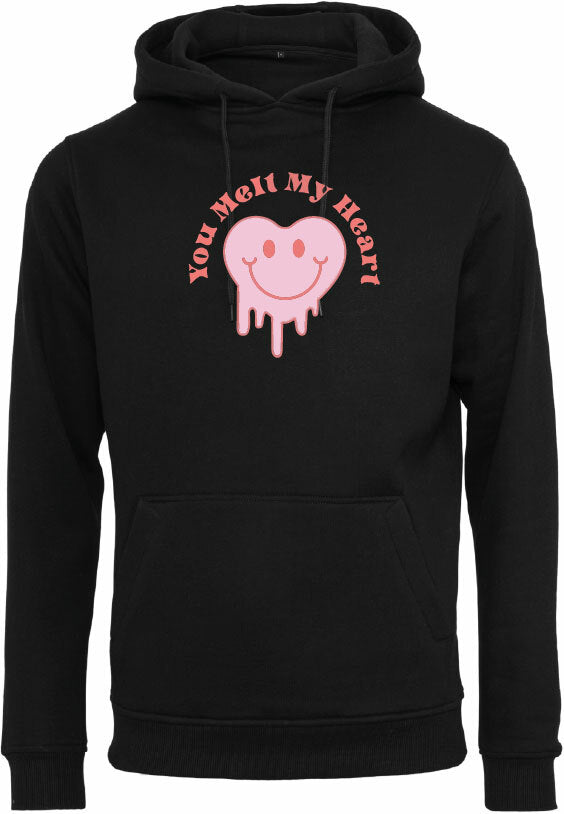 7311 - Hoodie - You melt my heart Black