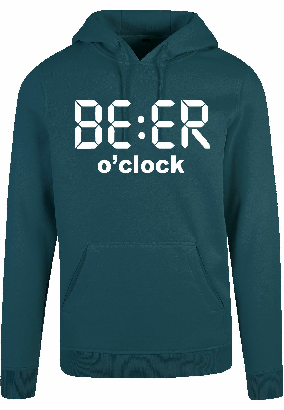 Hoodie - Beer O'Clock Bottle Green