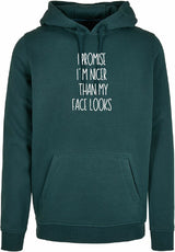 Hoodie - I Promise Bottle Green