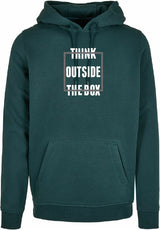 Hoodie - Outside the box Bottle Green