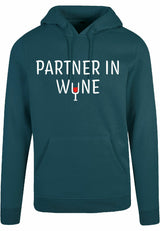 Hoodie - Partner in Wine Bottle Green